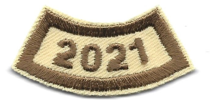 B-445b Brown and tan year segment - 2021 (limited stock) - BenchmarkSpecialAwardsCo