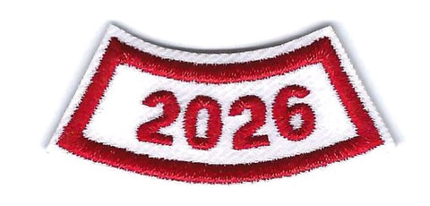 B-446k 2026-Year Segment Red and White Curve