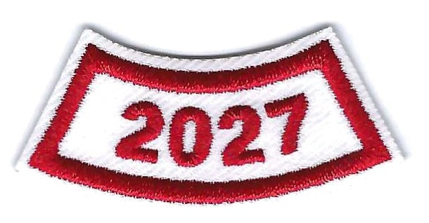 B-446l 2027-Year Segment Red and White Curve