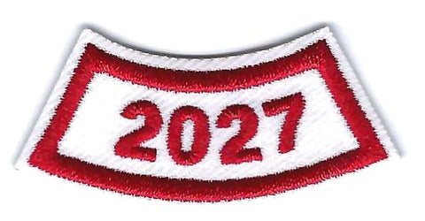 B-446l 2027-Year Segment Red and White Curve