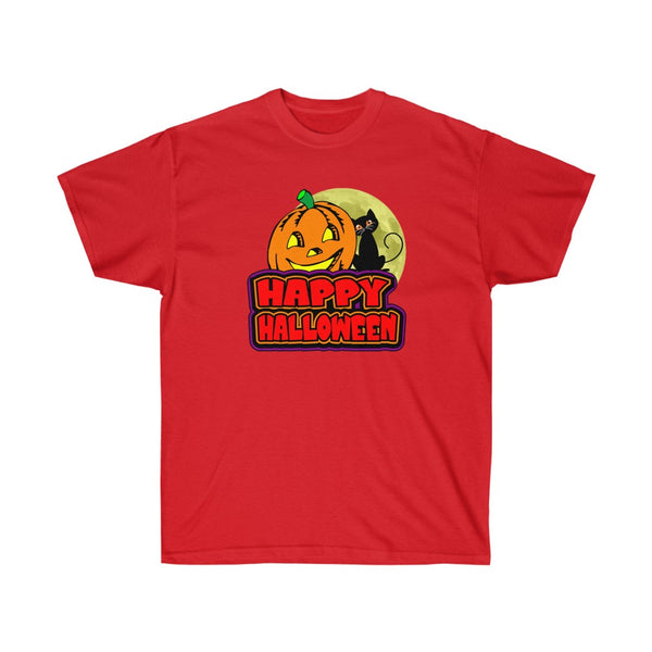 HAPPY HALLOWEEN 1 - Unisex Ultra Cotton 6oz. GildanTee - BenchmarkSpecialAwardsCo