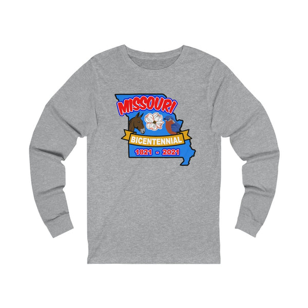 MOs-6  Missouri Bicentennial - Adult Unisex Jersey Long Sleeve Tee - BenchmarkSpecialAwardsCo