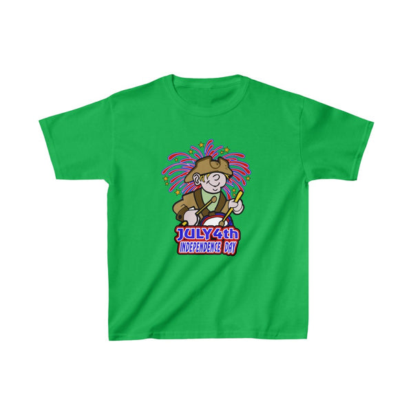 4th of July Drummer Boy 4 - Kids Heavy Cotton™ Tee, Gildan, 100% cotton - BenchmarkSpecialAwardsCo