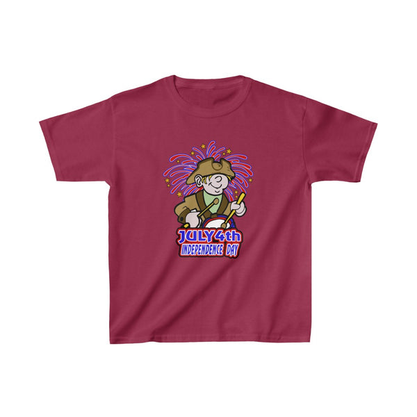 4th of July Drummer Boy 4 - Kids Heavy Cotton™ Tee, Gildan, 100% cotton - BenchmarkSpecialAwardsCo