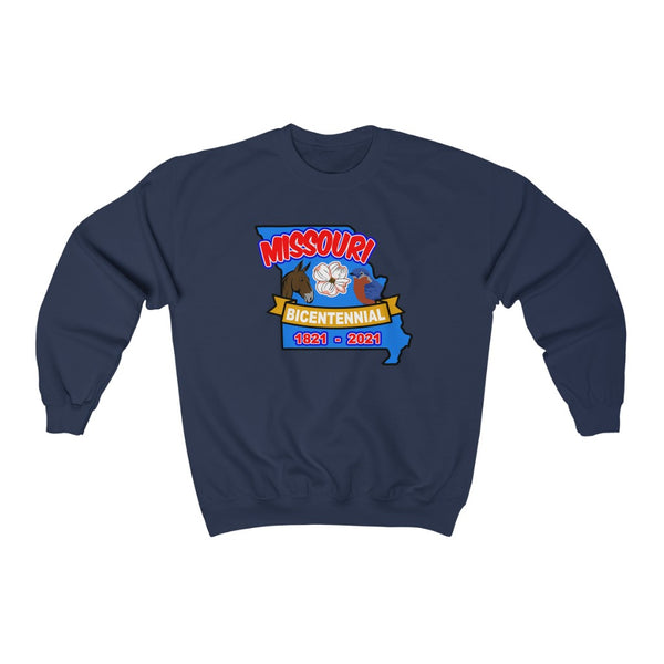 MOs-7  Missouri Bicentennial - Adult Unisex Heavy Blend™ Crewneck Sweatshirt - BenchmarkSpecialAwardsCo