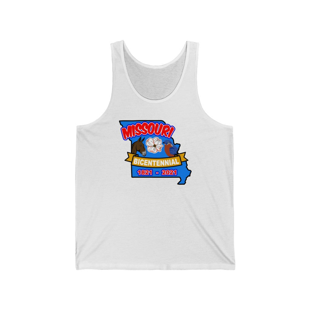 MOs-5  Missouri Bicentennial - Adult Unisex Jersey Tank Top - BenchmarkSpecialAwardsCo