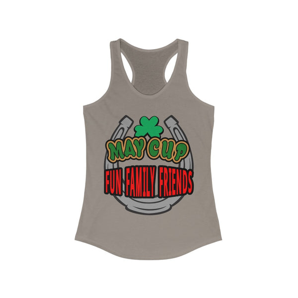 May Cup fun family - 3   Women's Ideal Racerback Tank,  Next Level,  60/40 cotton and polyester, light fabric - 3.9 oz - BenchmarkSpecialAwardsCo