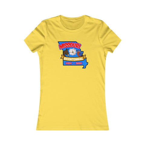 MOs-3  Missouri Bicentennial - Women's Favorite Tee - BenchmarkSpecialAwardsCo