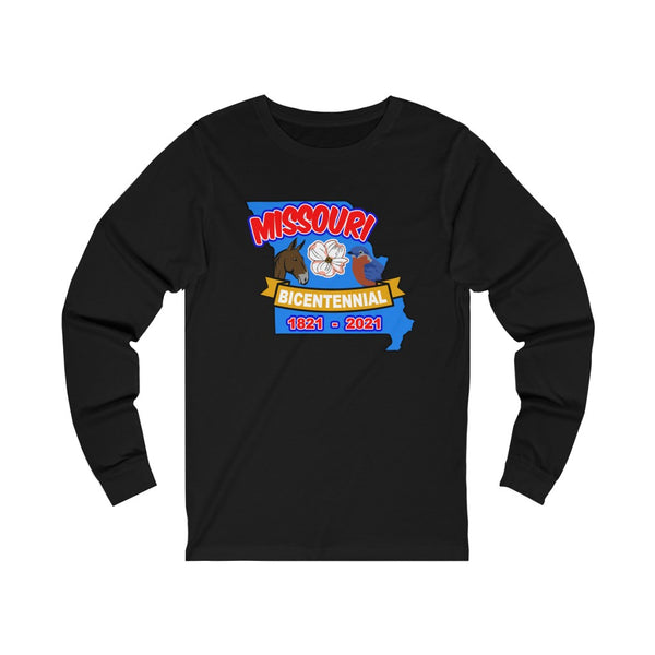 MOs-6  Missouri Bicentennial - Adult Unisex Jersey Long Sleeve Tee - BenchmarkSpecialAwardsCo