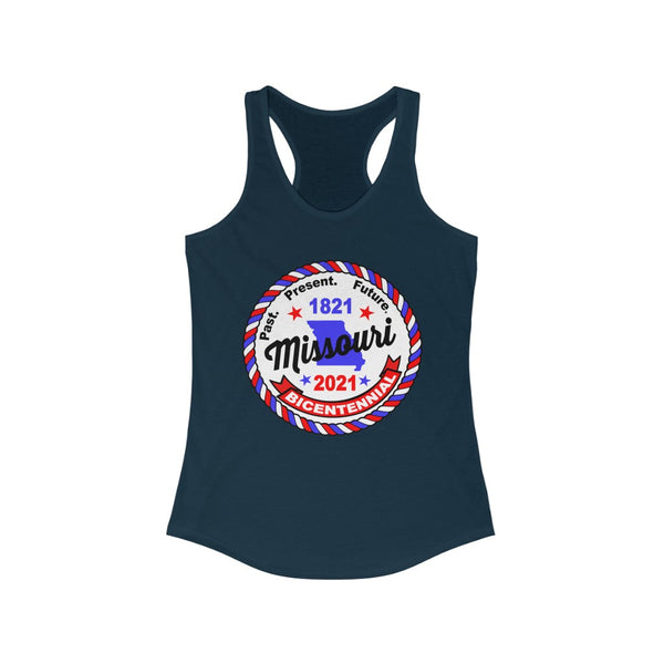 MOr-4  Missouri Bicentennial - Women's Ideal Racerback Tank - BenchmarkSpecialAwardsCo