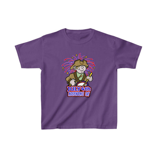 4th of July Drummer Boy 4 - Kids Heavy Cotton™ Tee, Gildan, 100% cotton - BenchmarkSpecialAwardsCo