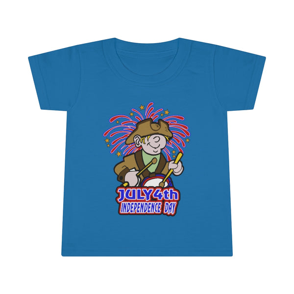 4th of July Drummer Boy 5 - Toddler T-shirt, Gildan, 100% Ringspun cotton, 4.5 oz - BenchmarkSpecialAwardsCo