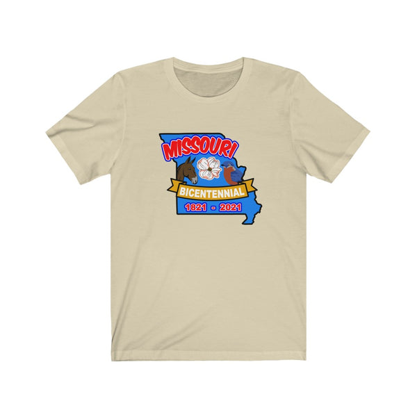 MOs-2  Missouri Bicentennial - Adult Unisex Jersey Short Sleeve Tee - BenchmarkSpecialAwardsCo