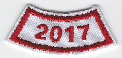 B-446b 2017-Year Segment Red and White Curve (Limited Quantity Available) - BenchmarkSpecialAwardsCo