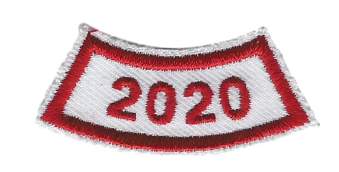 B-446a 2020-Year Segment Red and White Curve (limited stock) - BenchmarkSpecialAwardsCo