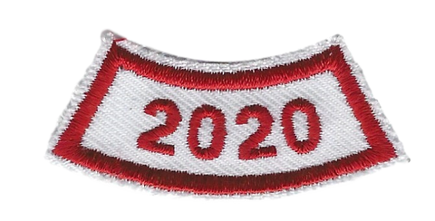 B-446a 2020-Year Segment Red and White Curve (limited stock) - BenchmarkSpecialAwardsCo