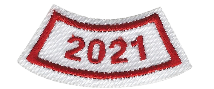 B-446b 2021-Year Segment Red and White Curve (limited stock available) - BenchmarkSpecialAwardsCo