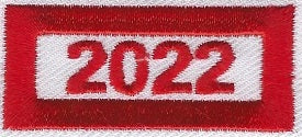 B-447e 2022Year Segment Red and Whte Rectangle - BenchmarkSpecialAwardsCo