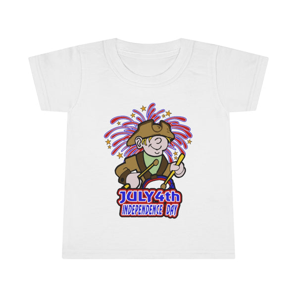 4th of July Drummer Boy 5 - Toddler T-shirt, Gildan, 100% Ringspun cotton, 4.5 oz - BenchmarkSpecialAwardsCo