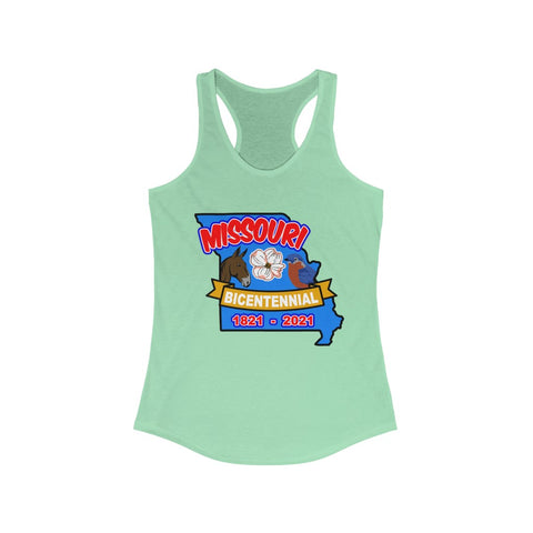 MOs-4  Missouri Bicentennial - Women's Ideal Racerback Tank - BenchmarkSpecialAwardsCo