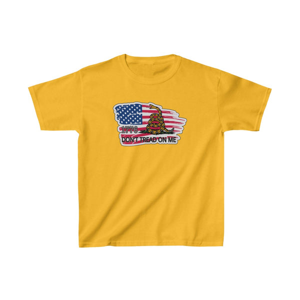 4th of July Dont Tread on Me 4 - Kids Heavy Cotton™ Tee, Gildan, 100% cotton - BenchmarkSpecialAwardsCo
