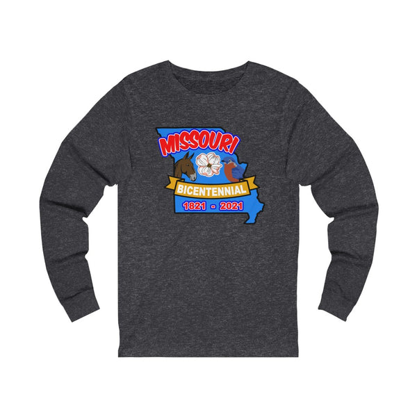 MOs-6  Missouri Bicentennial - Adult Unisex Jersey Long Sleeve Tee - BenchmarkSpecialAwardsCo