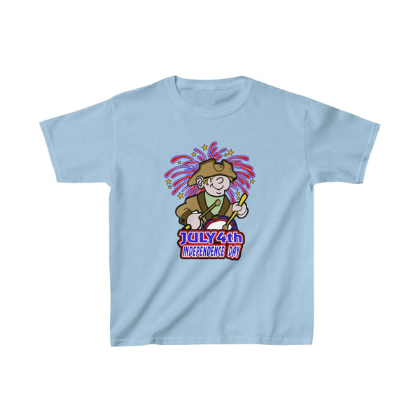 4th of July Drummer Boy 4 - Kids Heavy Cotton™ Tee, Gildan, 100% cotton - BenchmarkSpecialAwardsCo