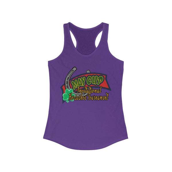 May Cup banner logo - 3   Women's Ideal Racerback Tank,  Next Level,  60/40 cotton and polyester, light fabric - 3.9 oz - BenchmarkSpecialAwardsCo