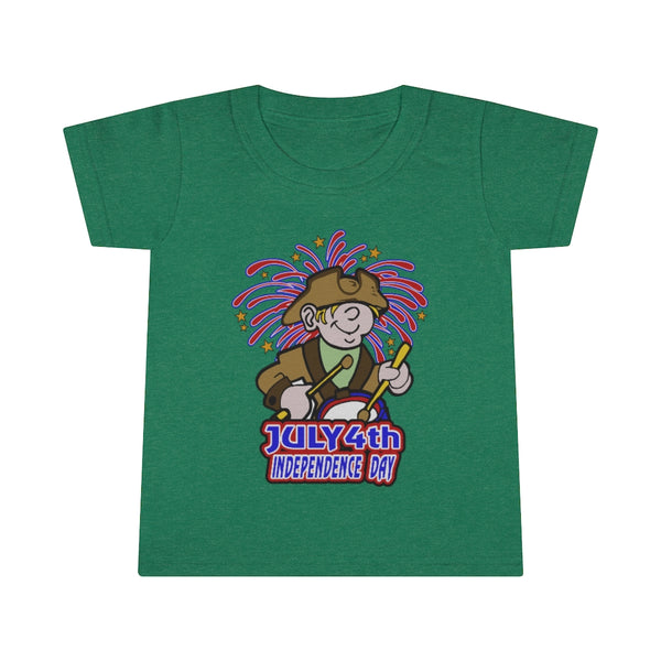 4th of July Drummer Boy 5 - Toddler T-shirt, Gildan, 100% Ringspun cotton, 4.5 oz - BenchmarkSpecialAwardsCo