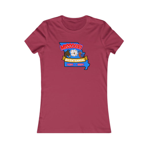 MOs-3  Missouri Bicentennial - Women's Favorite Tee - BenchmarkSpecialAwardsCo
