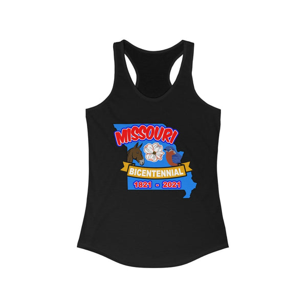 MOs-4  Missouri Bicentennial - Women's Ideal Racerback Tank - BenchmarkSpecialAwardsCo