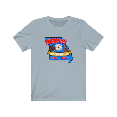 MOs-2  Missouri Bicentennial - Adult Unisex Jersey Short Sleeve Tee - BenchmarkSpecialAwardsCo