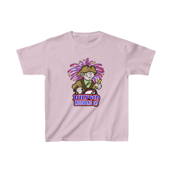 4th of July Drummer Boy 4 - Kids Heavy Cotton™ Tee, Gildan, 100% cotton - BenchmarkSpecialAwardsCo