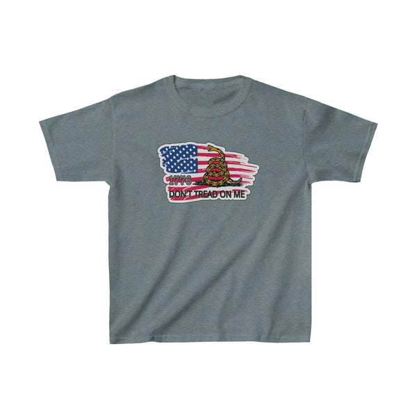4th of July Dont Tread on Me 4 - Kids Heavy Cotton™ Tee, Gildan, 100% cotton - BenchmarkSpecialAwardsCo