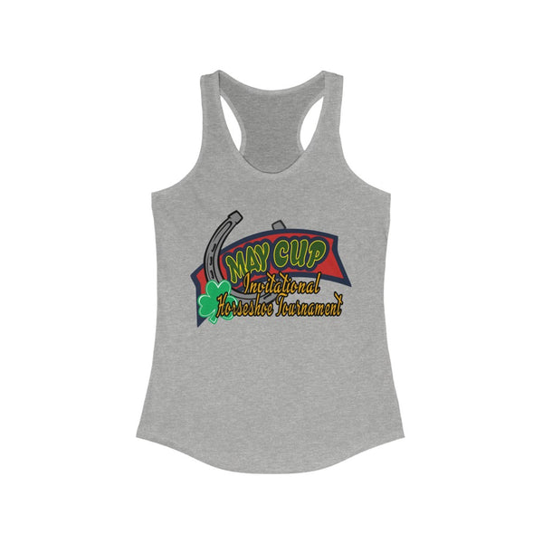 May Cup banner logo - 3   Women's Ideal Racerback Tank,  Next Level,  60/40 cotton and polyester, light fabric - 3.9 oz - BenchmarkSpecialAwardsCo