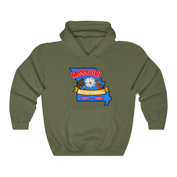 MOs-9  Missouri Bicentennial -  Adult Unisex Heavy Blend™ Hooded Sweatshirt - BenchmarkSpecialAwardsCo