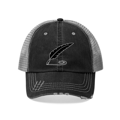Trucker Hat Unisex - Mesh back - Vintage Look - Distressed visor and frayed edges - BenchmarkSpecialAwardsCo