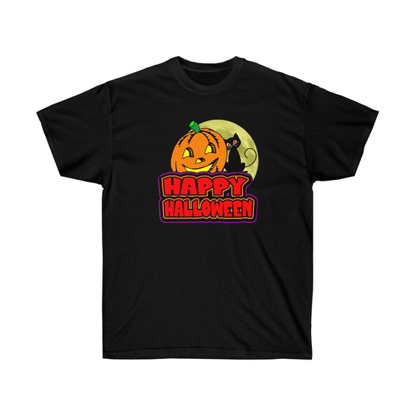 HAPPY HALLOWEEN 1 - Unisex Ultra Cotton 6oz. GildanTee - BenchmarkSpecialAwardsCo