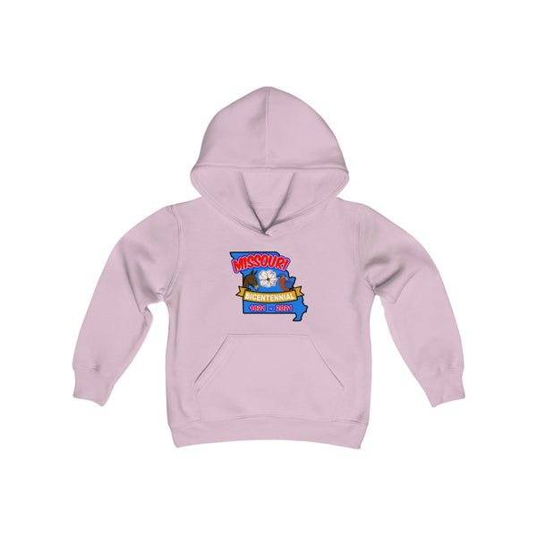 MOs-8  Missouri Bicentennial - Youth Heavy Blend Hooded Sweatshirt - BenchmarkSpecialAwardsCo