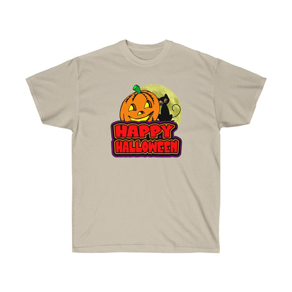 HAPPY HALLOWEEN 1 - Unisex Ultra Cotton 6oz. GildanTee - BenchmarkSpecialAwardsCo