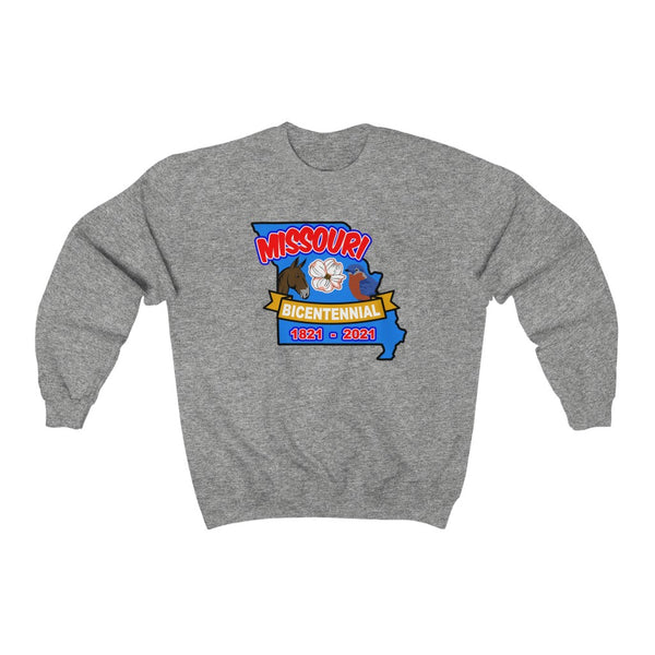 MOs-7  Missouri Bicentennial - Adult Unisex Heavy Blend™ Crewneck Sweatshirt - BenchmarkSpecialAwardsCo