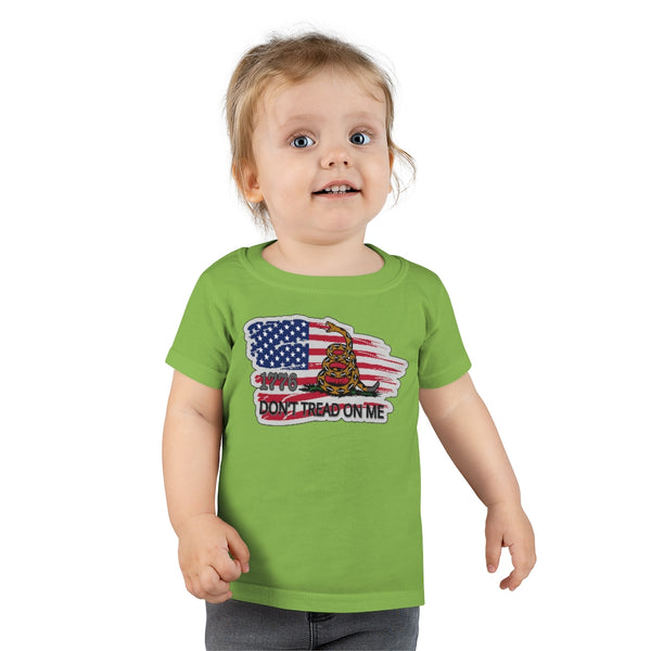 4th of July Dont Tread on Me 5 - Toddler T-shirt, Gildan, 100% Ringspun cotton, 4.5 oz - BenchmarkSpecialAwardsCo