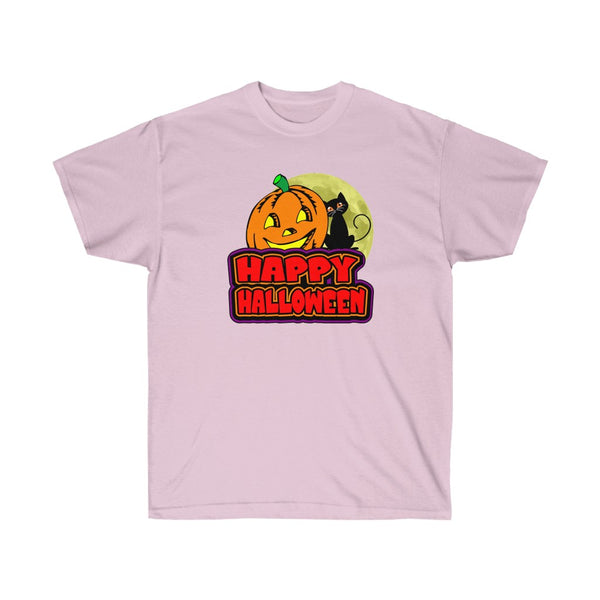 HAPPY HALLOWEEN 1 - Unisex Ultra Cotton 6oz. GildanTee - BenchmarkSpecialAwardsCo