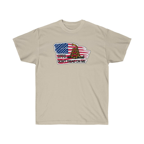 4th of July Don't Tread 1 - Adult, Unisex, Ultra Cotton, 6oz. GildanTee - BenchmarkSpecialAwardsCo