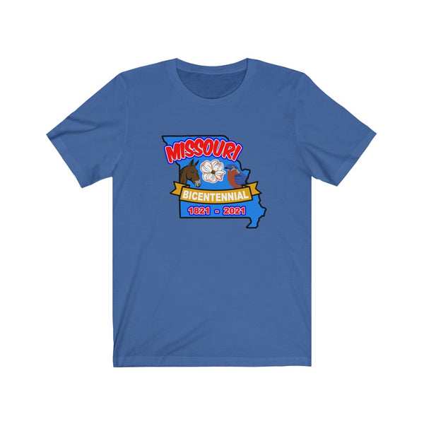 MOs-2  Missouri Bicentennial - Adult Unisex Jersey Short Sleeve Tee - BenchmarkSpecialAwardsCo