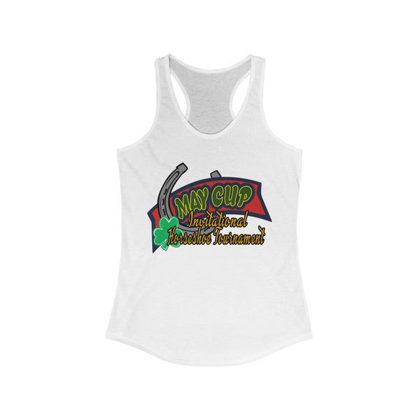 May Cup banner logo - 3   Women's Ideal Racerback Tank,  Next Level,  60/40 cotton and polyester, light fabric - 3.9 oz - BenchmarkSpecialAwardsCo