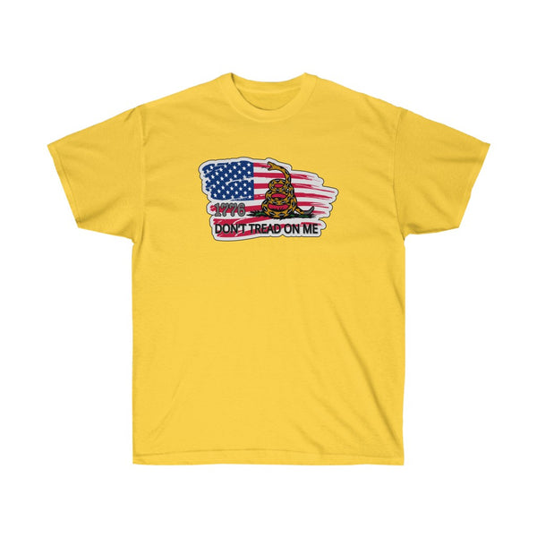 4th of July Don't Tread 1 - Adult, Unisex, Ultra Cotton, 6oz. GildanTee - BenchmarkSpecialAwardsCo
