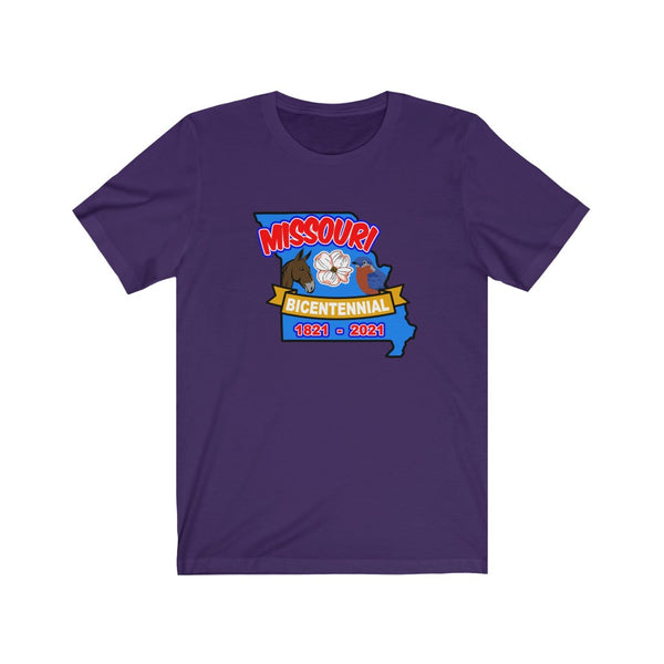 MOs-2  Missouri Bicentennial - Adult Unisex Jersey Short Sleeve Tee - BenchmarkSpecialAwardsCo