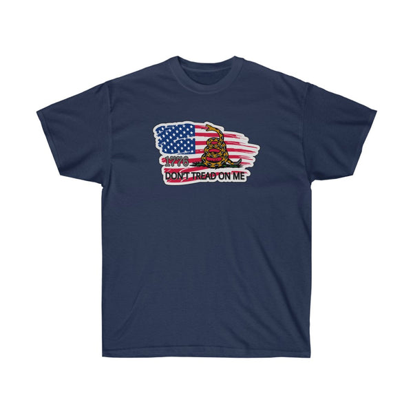 4th of July Don't Tread 1 - Adult, Unisex, Ultra Cotton, 6oz. GildanTee - BenchmarkSpecialAwardsCo