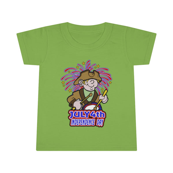 4th of July Drummer Boy 5 - Toddler T-shirt, Gildan, 100% Ringspun cotton, 4.5 oz - BenchmarkSpecialAwardsCo